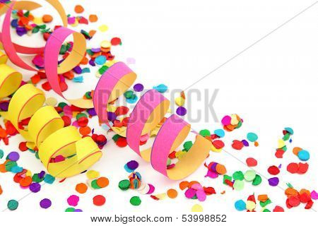  Party decoration isolated on white background