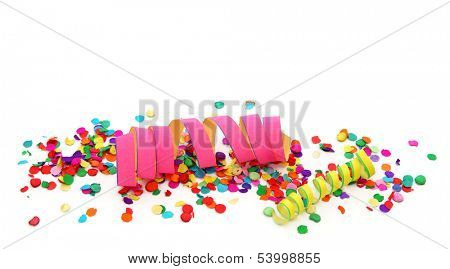  Party decoration isolated on white background
