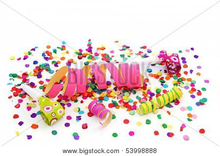   Party decoration isolated on white background