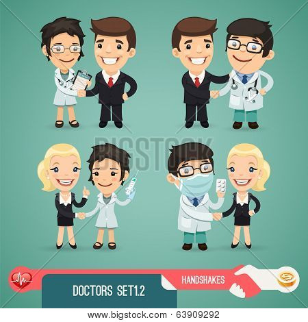 Doctors Cartoon Characters Set1.2