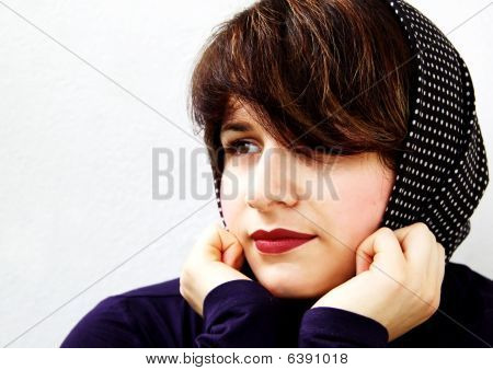 Krásná mladá dívka