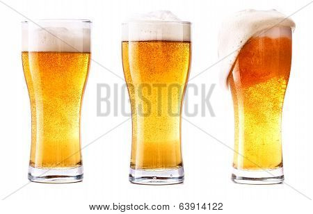Glass of fresh beer