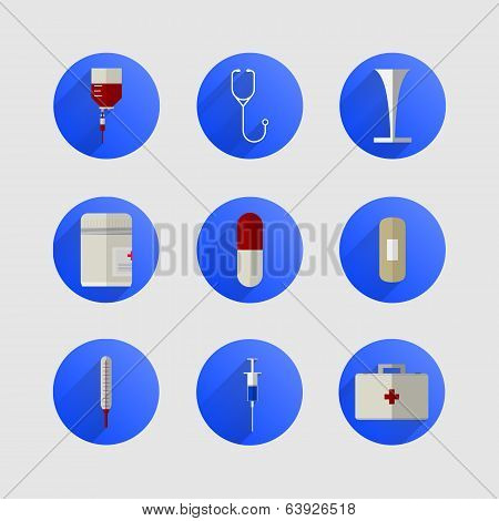 Icons for medicine
