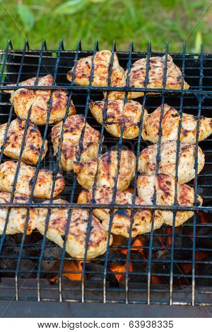 meat on the grill