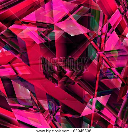 Blocky Red Abstract