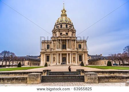 Chapel Of Saint Louis Des Invalides  In Paris.