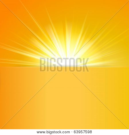 shiny sun vector, sunbeams, sunrays