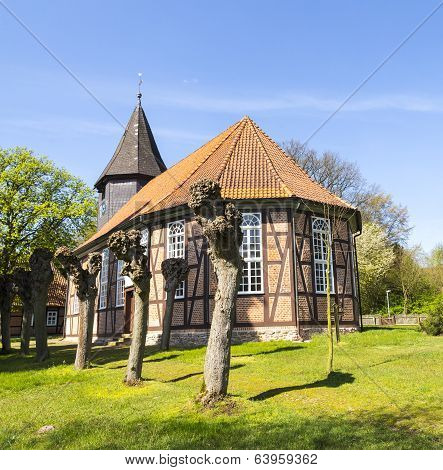 Famous Old Church In Osterheide