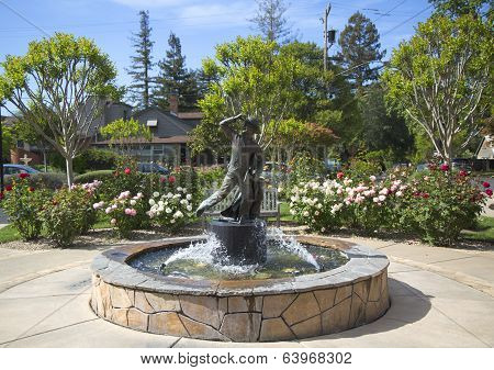Firefighters Monument in Van De Leur Park in Yountville