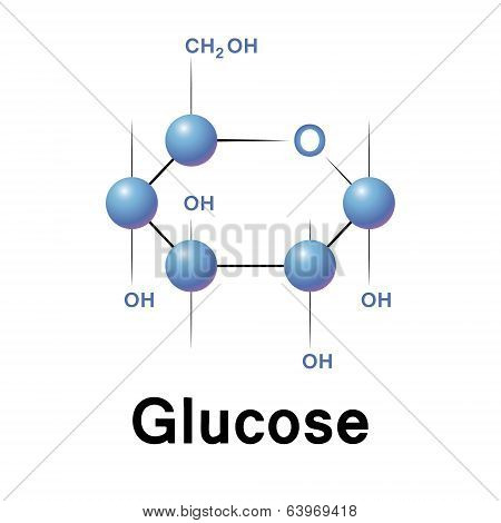 Glucose molecule,
