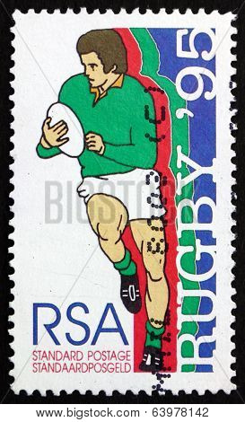 Postage Stamp South Africa 1995 Player Running With Ball