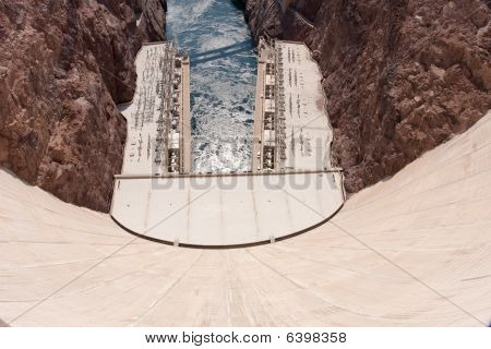 Hoover Dam na granicy Nevada i Arizona