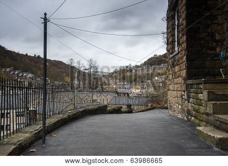 rainy day in Hebden Bridge