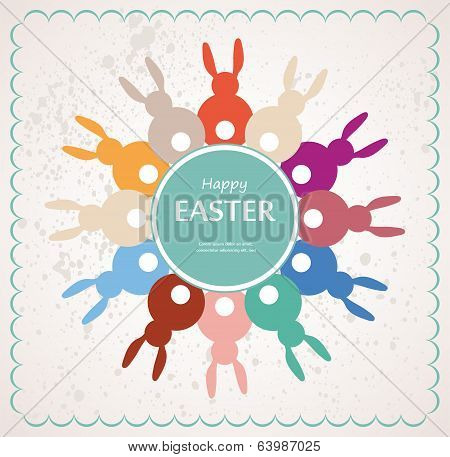 Easter Bunnies Arranges As Flower