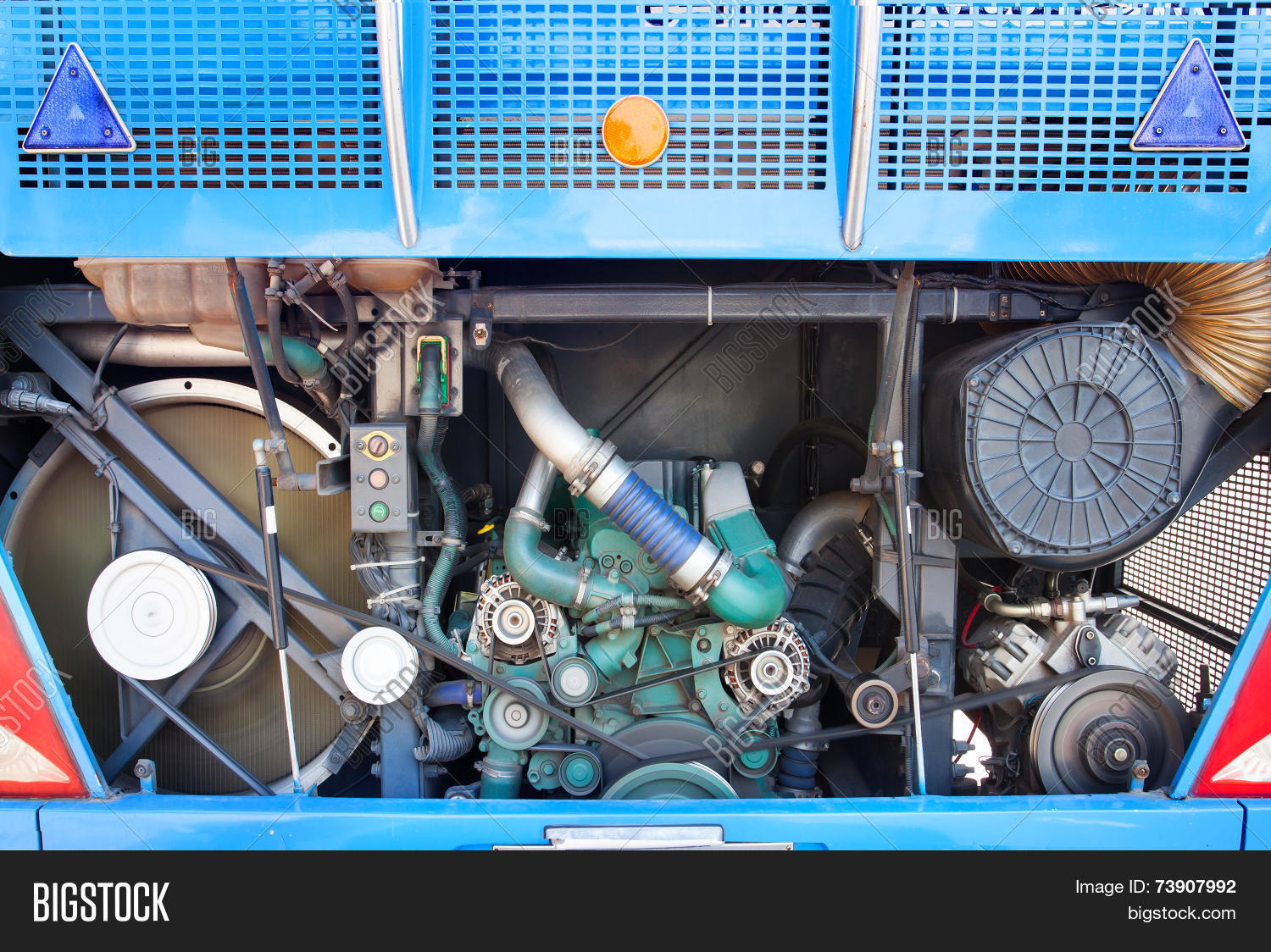 Rear View Bus Engine Image & Photo (Free Trial) Bigstock