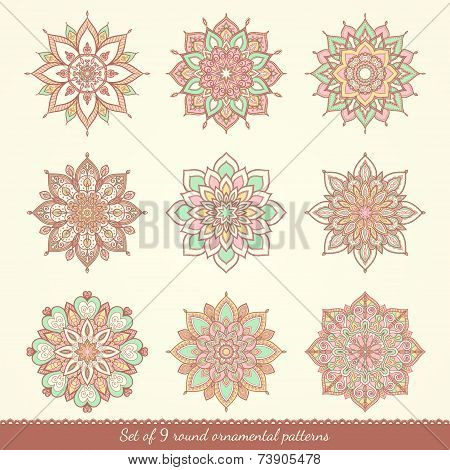 Watercolor Hand Drawn Mandala.