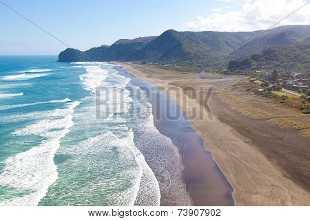 Beach In New Zealand