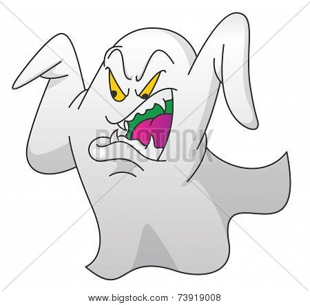 Ghost Screamy On Isolated White