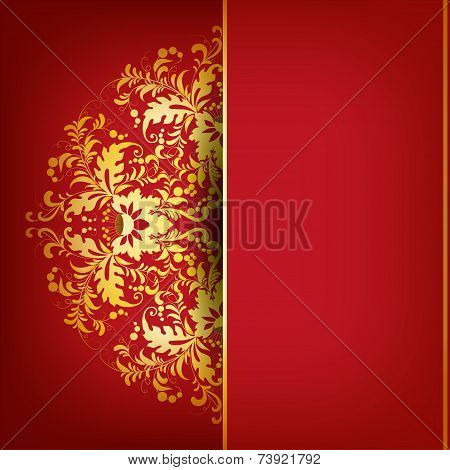 Elegant background with lace ornament