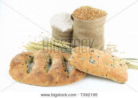 Middelhavet sort oliven brød og produkter.