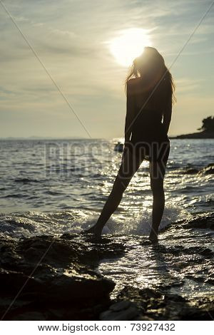 Girl At The Sea