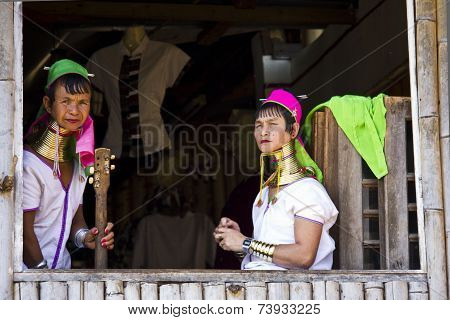 Kayan Women at the window