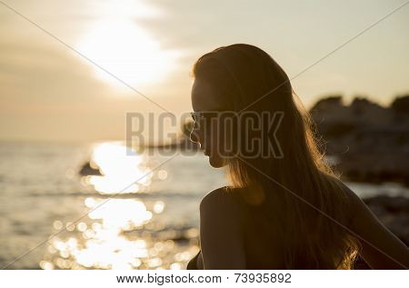 Girl At The Sea