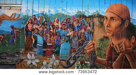 Murals of Balmy Alley, San Francisco, California, USA