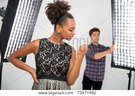 Photo session of the great model