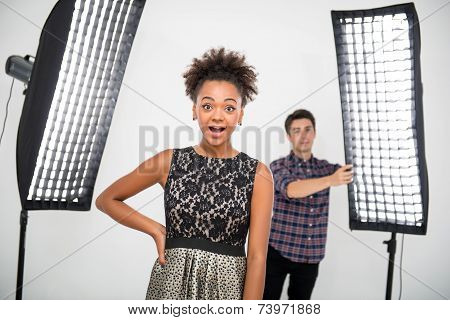 Photo session of the great model
