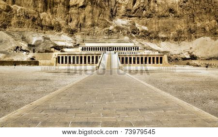 The temple of Hatshepsut near Luxor in Egypt