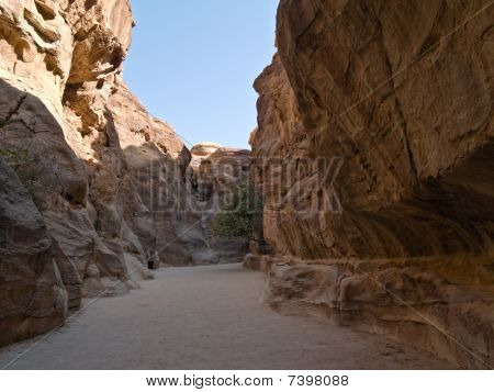 Nabatean akvædukt i Petra, Jordan