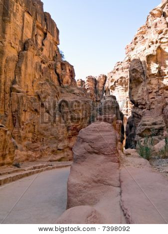 Nabatean akvædukt i Petra, Jordan