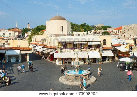 Old city centre of Rhodes, Greece
