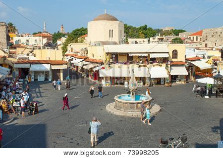 Old city centre of Rhodes, Greece