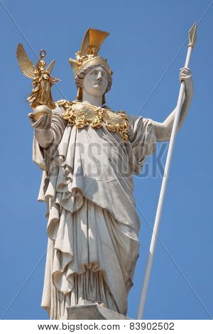 Pallas Athena In Front Of The Parliament In Vienna