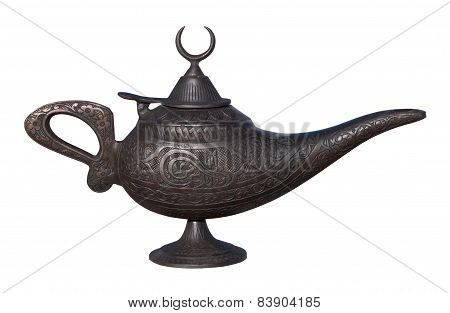 Oil Lamp Including Clipping Path