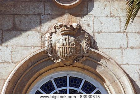 Coat of arms on Episcopal Palace, Almeria.