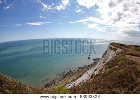 Cliffs And Lighthouse Of Beachy Head