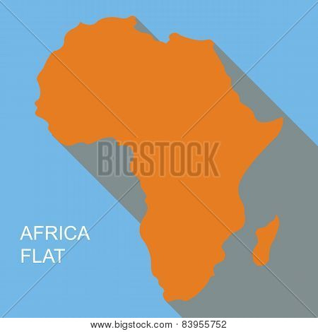 Vector africa flat