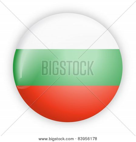 Bulgaria Flag Button