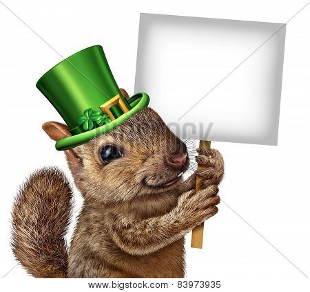 Spring Squirrel Sign