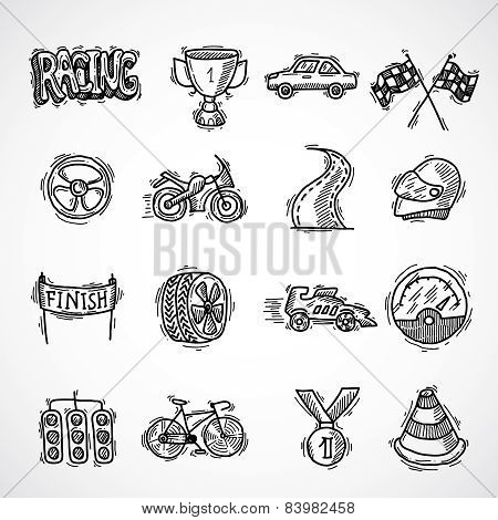 Racing Icon Set