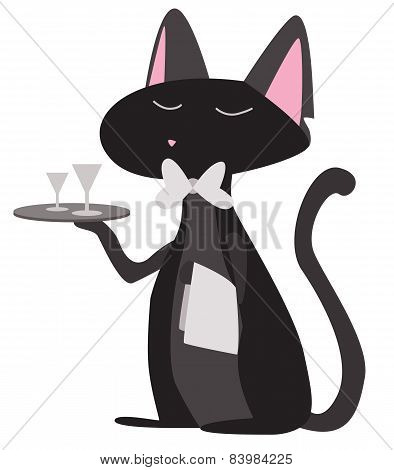 Cat waiter
