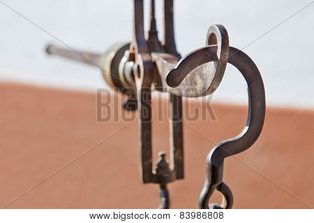Antique Roman Steelyard, Or Roman Balance