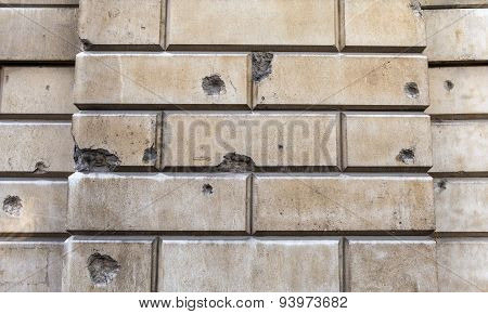 Signs Of Blitz Bomb Damage In London