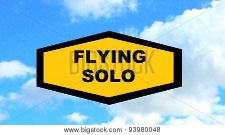 flying sign