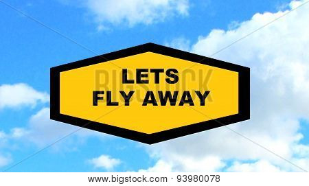 flying sign