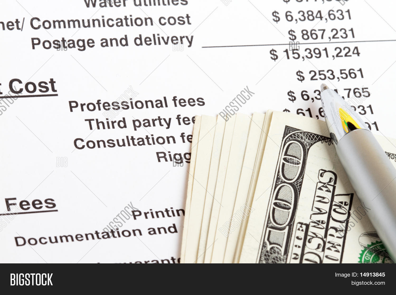 calculating expenses image photo free trial bigstock calculating expenses