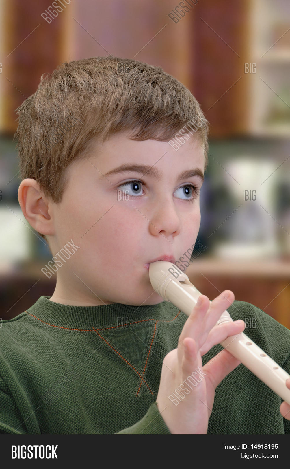 Child Playing Recorder Image & Photo (Free Trial) Bigstock